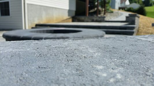 close up of stone wall