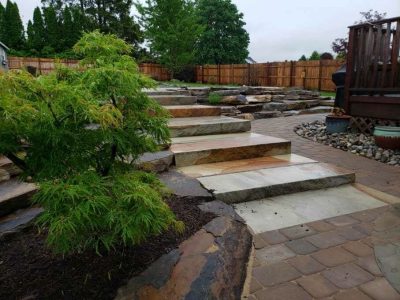 Beautiful backyard oasis built by A Stone's Throw near me.