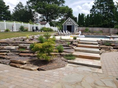 beautiful summer hardscaping project