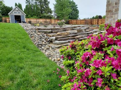 natural stone retaining wall wyomissing pa